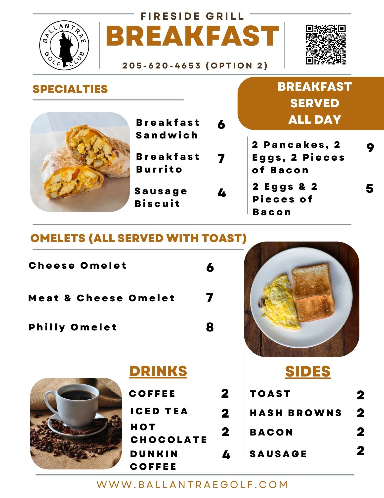 Fireside shop grill menu